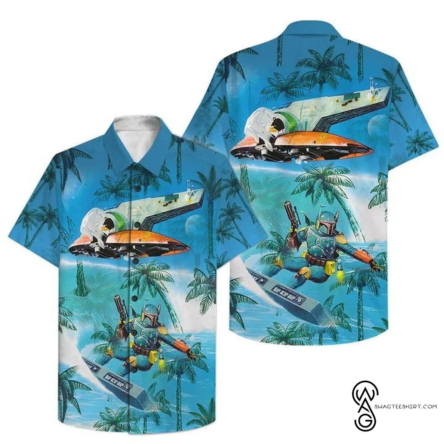 [Top Trending] SW The Power Of The Dark Side Casual Summer Beach Full Printing Hawaiian Shirt